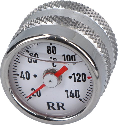 RR Thermomètre à huile blanc 25x1.5x25 - Honda 1000, 1100,