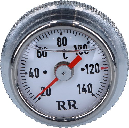 RR Ölthermometer weiß 30x2x160, Honda 600, 650, Indian