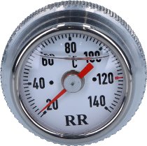 RR Ölthermometer weiß 30x2x160, Honda 600, 650, Indian