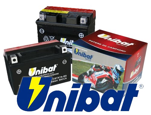 Batería sin mantenimiento Unibat CT12B-BS (12 V 11 AH)