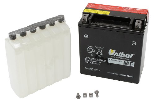 Batería sin mantenimiento Unibat CT12B-BS (12 V 11 AH)