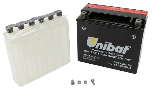 Batería sin mantenimiento Unibat CBTX20L-BS (12 V 18 AH)