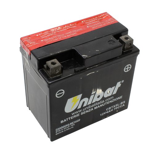 Unibat libre de mantenimiento CBTX5L-BS (12 V 4 AH) NML