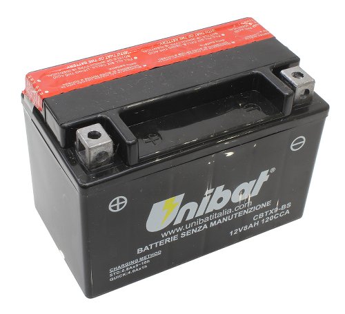 Unibat libre mantenimiento CBTX9-BS (12 V 8 AH) (50812) NML