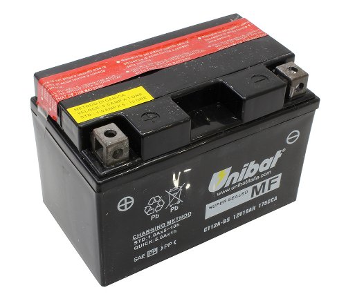 Unibat Wartungsfrei CT12A-BS (12 V 10 AH) (51012)