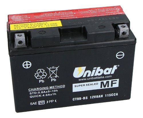 Unibat Wartungsfrei CT9B-BS (12 V 8 AH) (50801) NML