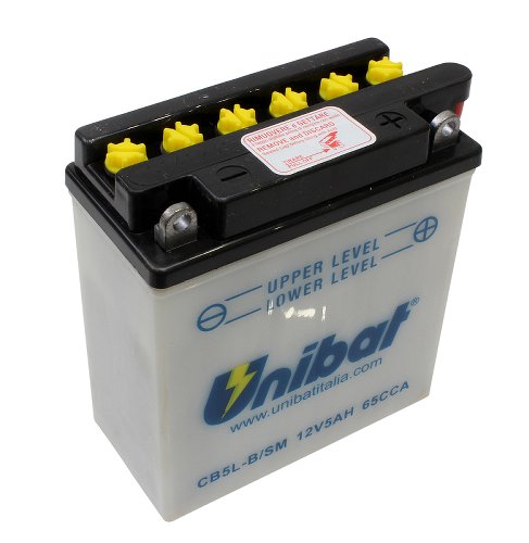 Unibat CB5L-B acid battery 12 V 5 AH (50512) - Aprilia,