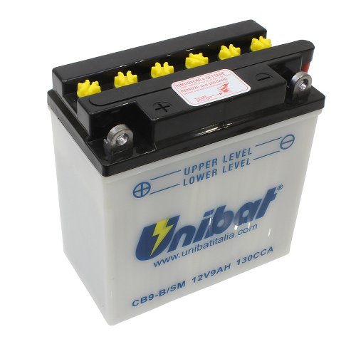 Unibat CB9-B Säurebatterie 12 V 9 AH (50914) - Aprilia,