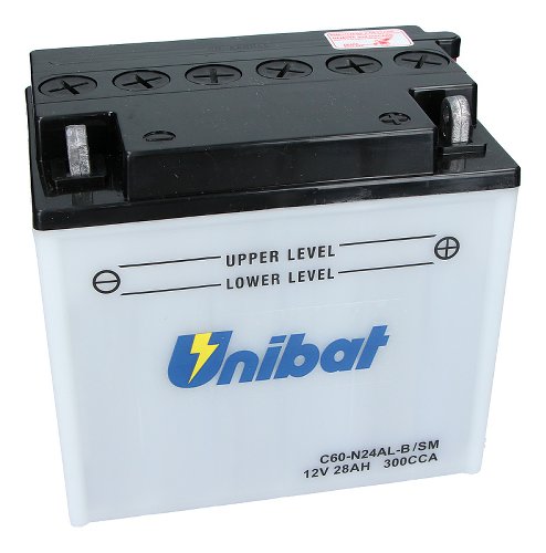 Unibat C60-N24AL-B Acid battery 12 V 28 AH (52515) NML