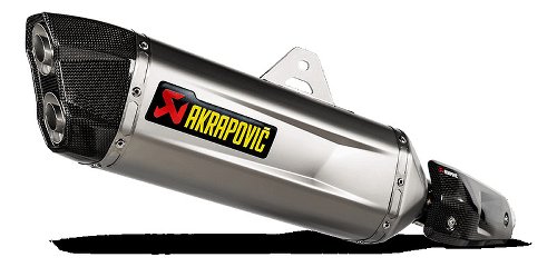 Akrapovic Silencer slip-on line titanium with homologation -