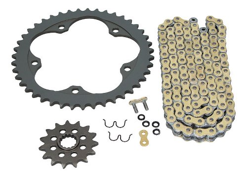 DID chain set ZVMX, 110-15-43 - MV Agusta Brutale 910 ´06