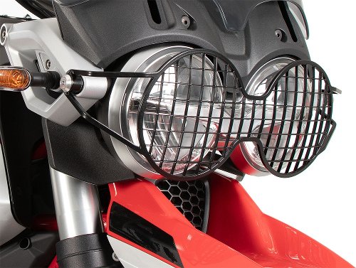 Hepco & Becker lamp protection grille, Black - Moto Guzzi