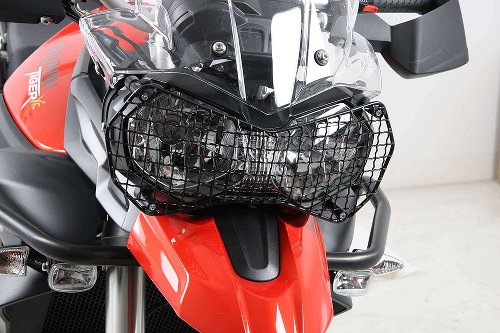 Hepco & Becker Headlight grill, Black - Triumph Tiger 800 /