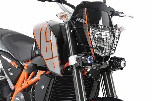 Hepco & Becker Lampenschutzgitter, Schwarz - KTM 690 Duke /