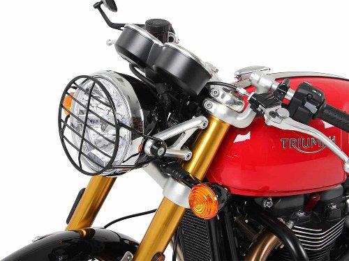 Hepco & Becker Headlight grill, Black - Triumph Thruxton / R