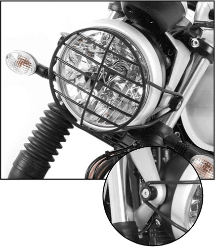 Hepco & Becker Headlight grill, Black - Triumph Street