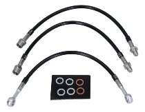 Spiegler Brake line set Laverda 1000 3CL - black/silver