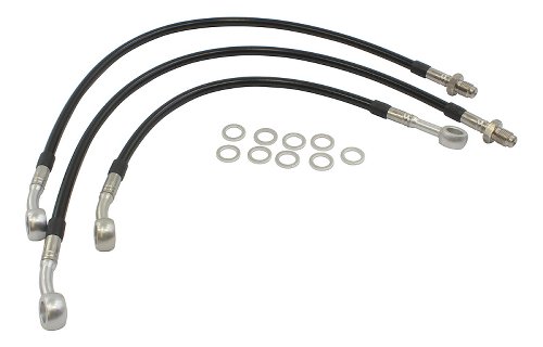 Spiegler brake hose -Set black - Laverda 1000 RGS