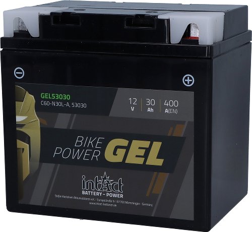 intAct Bike-Power Gel Batterie C60-N30L-A (53030) 12V 30AH