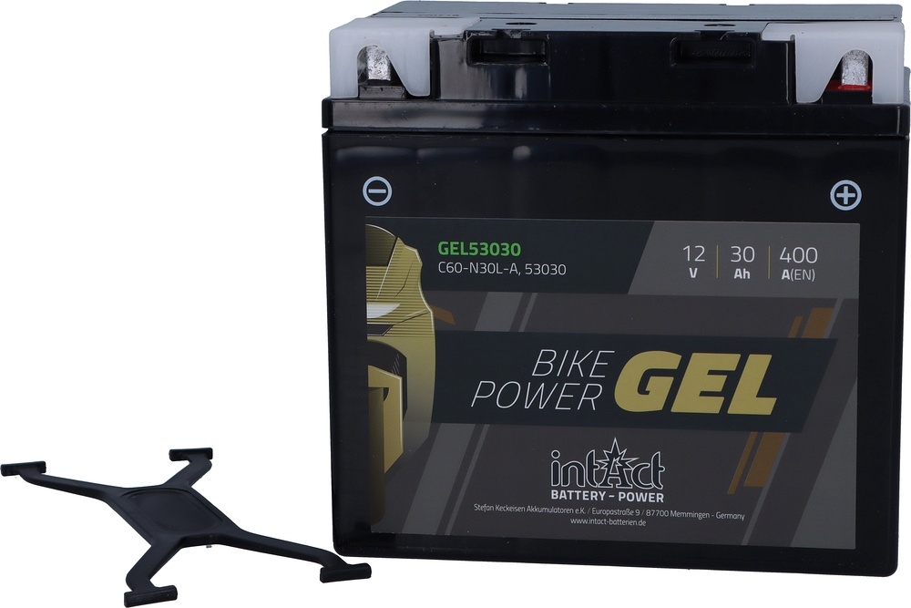intAct Bike-Power Gel Batterie C60-N30L-A (53030) 12V 30AH