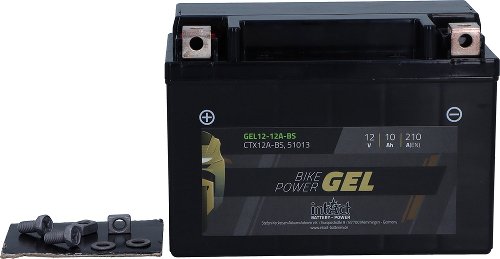 intAct Bike-Power Gel Battery YTX12A-BS 12V 10AH (51013)