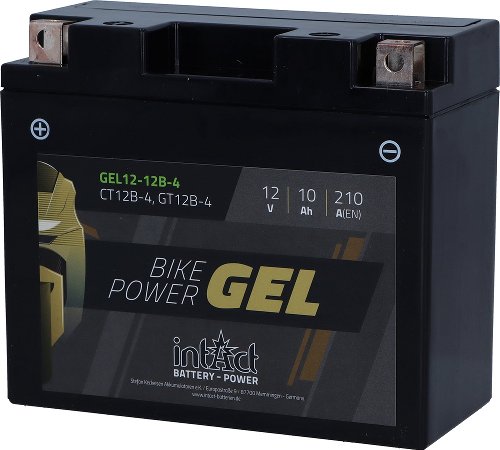 intAct Bike-Power batterie à gel YT12B-4 12V 10AH (51299)