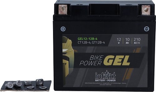 intAct Bike-Power batterie à gel YT12B-4 12V 10AH (51299)