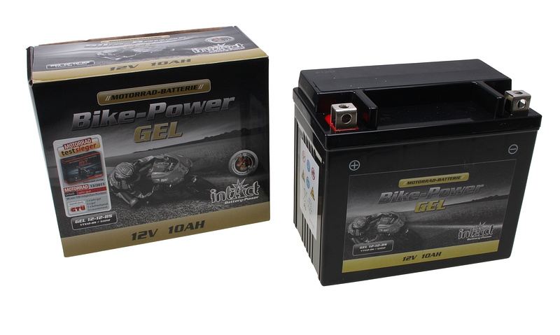 intAct Bike-Power Gel Batterie YTX12-BS 12V 10AH (51012)