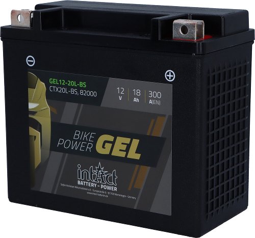 intAct Bike-Power Gel Battery YTX20L-BS 12V 18AH (82000)