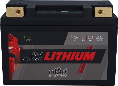 intAct Bike-Power Lithium 5 LTM18, 12,8V 5AH (c10), 280 a