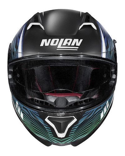 Nolan N87 Sioux N-COM Integralhelm Matt Schwarz/Grün/Blau M