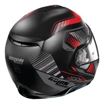 Nolan N100-5 Plus Starboard N-COM Klapphelm Matt Schwarz/Rot