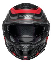 Nolan N100-5 Plus Starboard N-COM Klapphelm Matt Schwarz/Rot