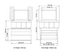 stahlbus Ölablassventilsatz Stahl, G 3/4 Zoll-19 = R 3/4