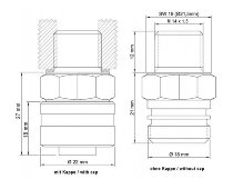 stahlbus oil drain valve set with loss protection, steel,