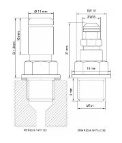 stahlbus Bleeder Valve M7x1x9mm, flat sealing, steel