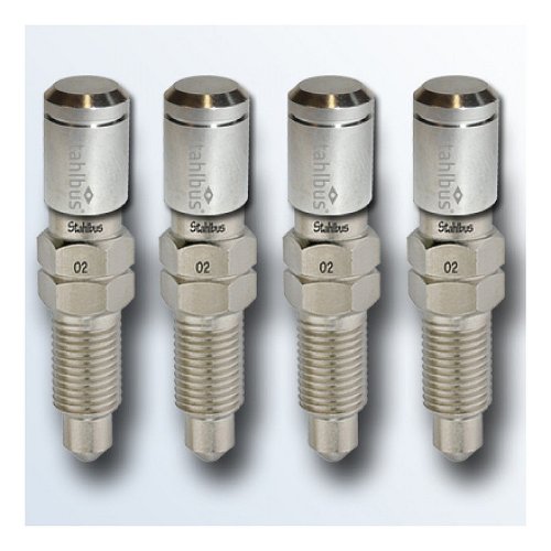 stahlbus set of 4 bleeder valves 3/8 inch-24UNFx22mm, steel