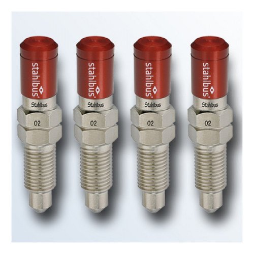 stahlbus Set de 4 vannes de purge 3/8 pouce-24UNFx22mm,