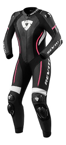 Revit Xena 3 1-Teiler Damen Lederkombi Schwarz/Pink 40