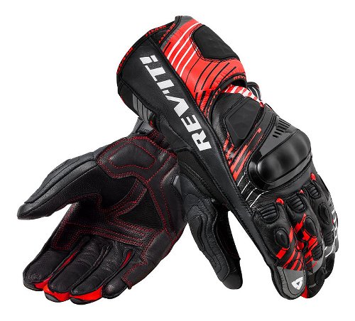 Revit Apex Motorradhandschuhe Neon Rot/Schwarz L