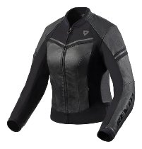 Revit Median Damen Lederjacke Schwarz/Anthrazit 40