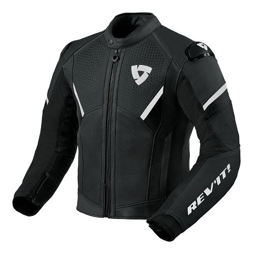 Revit Matador Leather Jacket Black/White 50