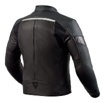 Revit Mile Lederjacke Schwarz/Rot 46