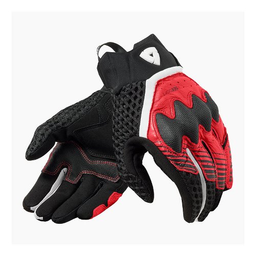 Revit Handschuhe Veloz, Schwarz-Rot, S