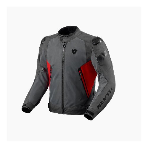 Revit Jacke Control Air H2O, Grau-Rot, 3XL