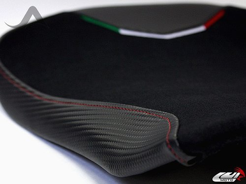 Luimoto Seat cover `Team Italia` black-red - MV Agusta 1000