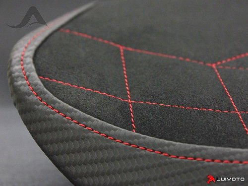 Luimoto Seat cover `Diamond Edition` black-red - MV Agusta