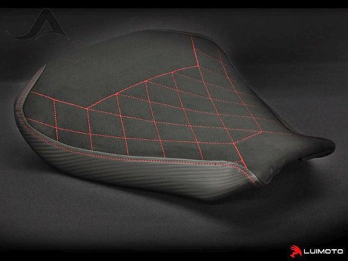 Luimoto Seat cover `Diamond Edition` black-red - MV Agusta