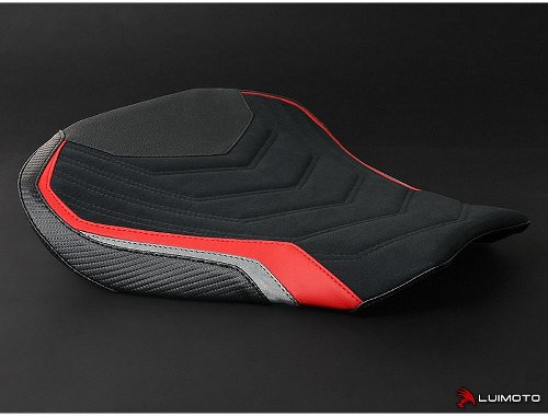 Luimoto Seat cover `Veloce` black-red-grey - MV Agusta 1000