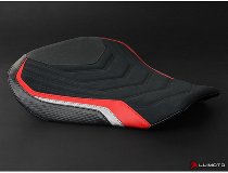 Luimoto Seat cover `Veloce` black-red-white - MV Agusta 1000